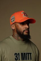 31 Mitt - Orange & Green Corduroy Hat