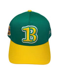 31 Mitt - Green Cotton Hat with Yellow Brim