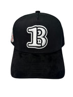 31 Mitt - Black Cotton Hat with Black Suede Brim