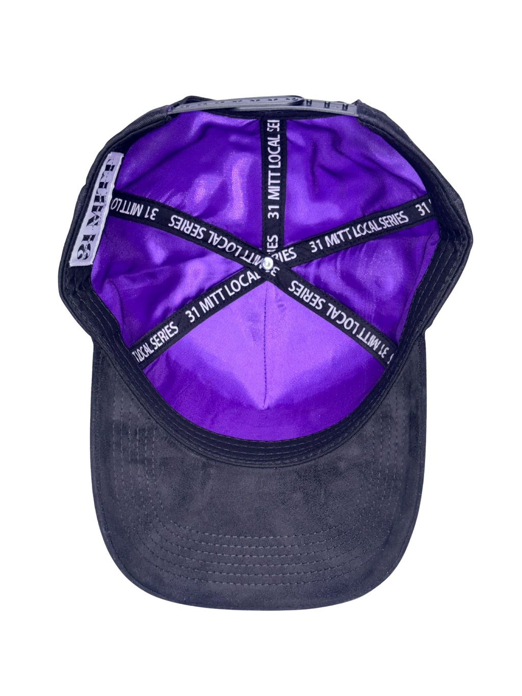 31 Mitt - Black Cotton Hat with Black Suede Brim