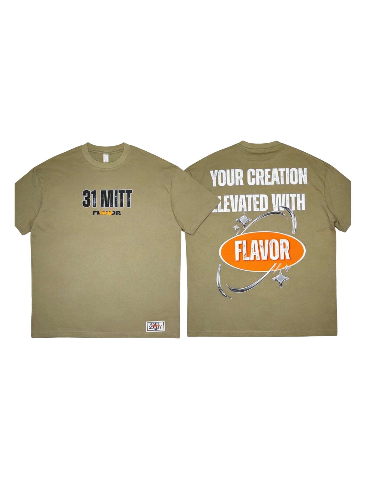 31 Mitt “Flavor” Tee – Elevate Your Creation - Olive