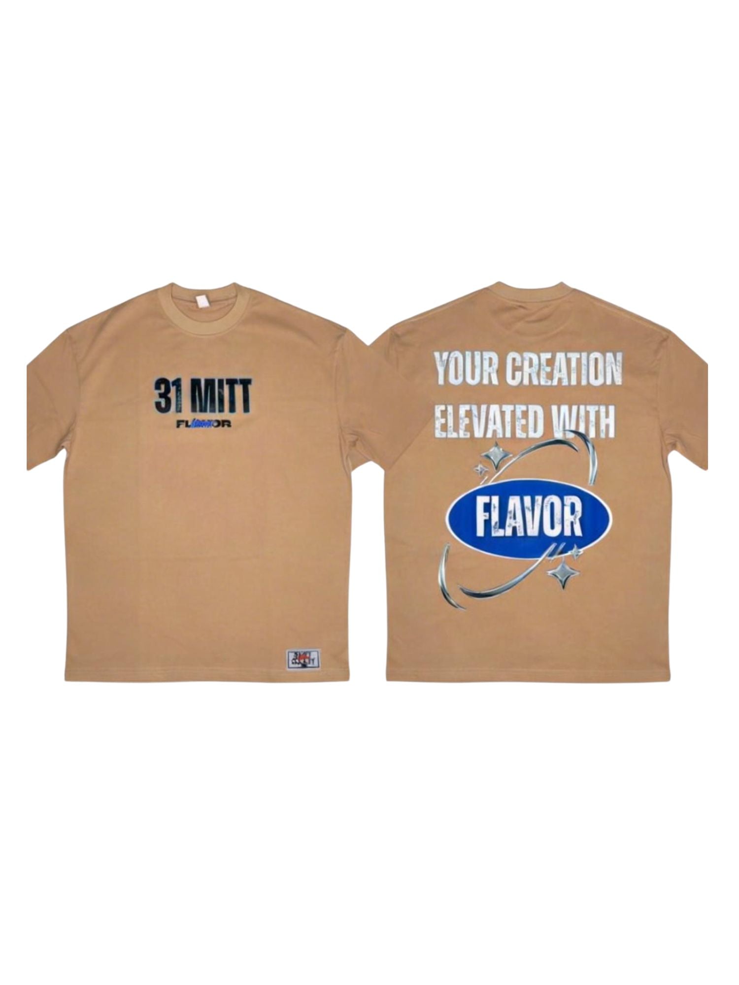 31 Mitt “Flavor” Tee – Elevate Your Creation - Camel