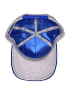 31 Mitt- Gray Hat with Blue Suede Brim