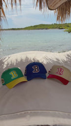 31 Mitt - Tan Hat with Red Suede Brim